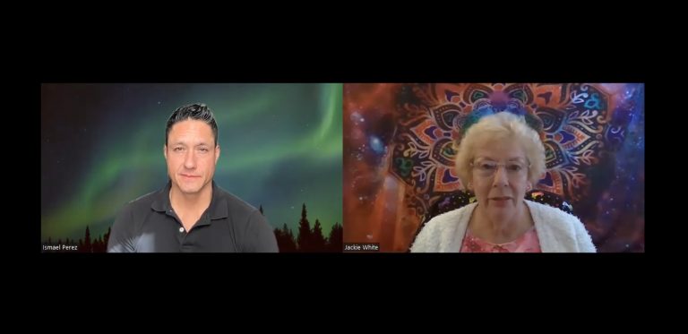 Jackie White Speaking with Ismael Perez